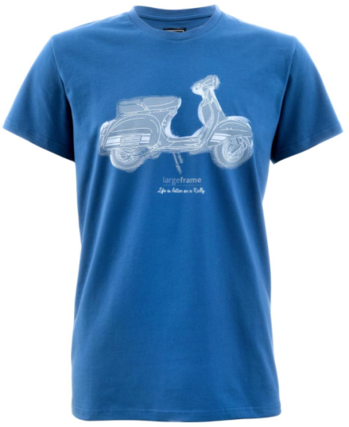 Camiseta "La vida es mejor en un Rally", hombre azul