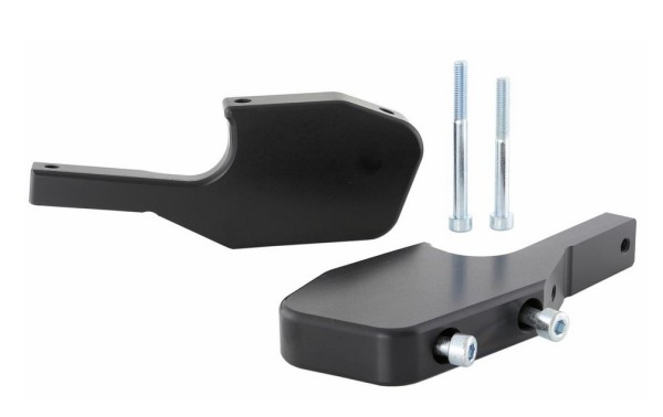 Adaptador reposapiés pasajero para Vespa GTS/​GTS Super/​GTV/​GT 60/​GT/​GT L 125-300ccm, negro brillante