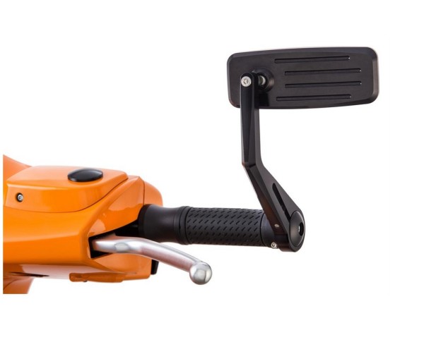 Retrovisor extremo manillar ACTION para Vespa izquierda o derecha, negro