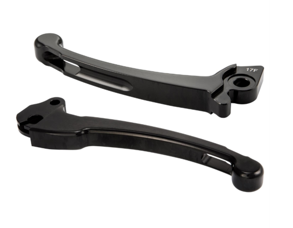 Juego palanca deportiva embrague/freno para Vespa PX 125 -150cc, HBZ Hengtong, derecha/izquierda, negro