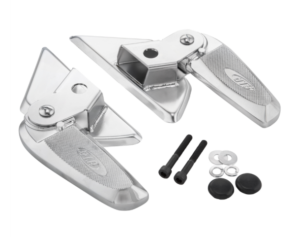 Estriberas derecha e izquierda para Vespa LX /LXV /S 50-150ccm, cromo/cromo