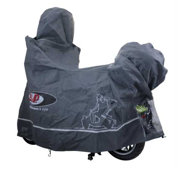 Garaje plegable Indoor PREMIUM 2.0 para Vespa GTS/GTV/GT, talla XL, gris