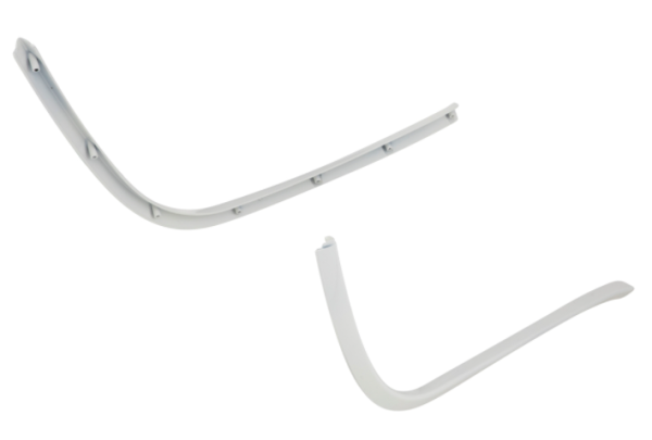 Estribo mono slot tube blanco para Vespa Primavera/​Sprint 50-150ccm