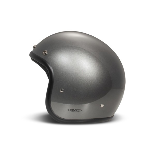 Casco abierto DMD Retro, gris brillante, gris metalizado, fibra de vidrio, ECE 22.06