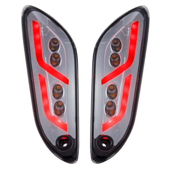 Kit intermitente trasero izquierdo / derecho LED tintado para Vespa Primavera /​ Sprint 50-150cc SIP Style