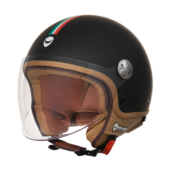 Helmo Milano Demi Jet, Veloce, negro mate