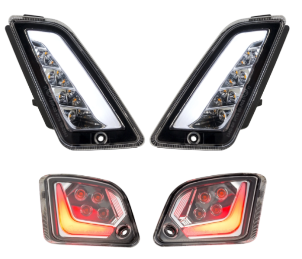 Kit de intermitentes delanteros y traseros para Vespa GTS/​GTS Super/​GTV 125-300ccm ('14-), transparente