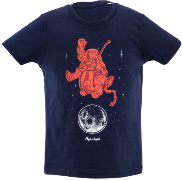 Camiseta infantil "Flyin high", azul oscuro