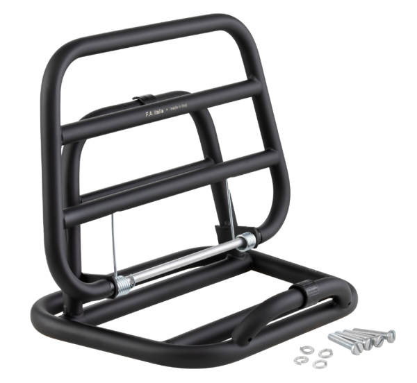 Portaequipajes trasero para Vespa 946 3V es decir 125cc, plegable, negro mate