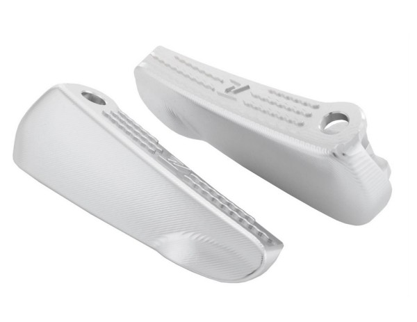 Reposapiés derecho e izquierdo para Vespa GTS/​GTS Super/​GTV/​GT 60/​GT/​GT L 125-300ccm, plata