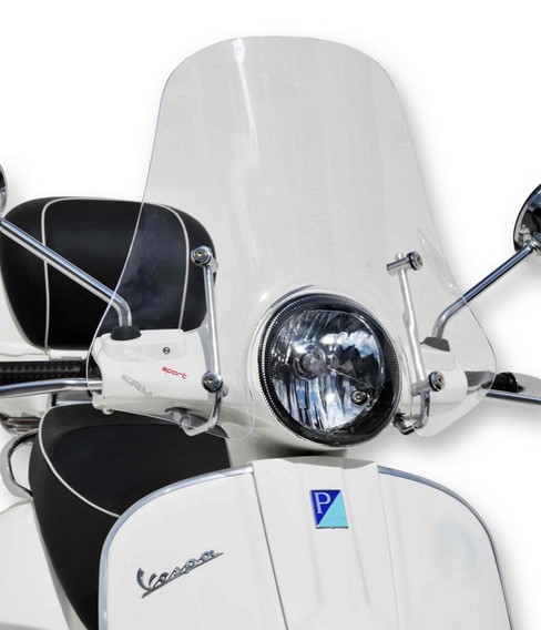 Parabrisas ERMAX Sport H 450 mm para Vespa GTS/GTS Super/GT L (-22), negro