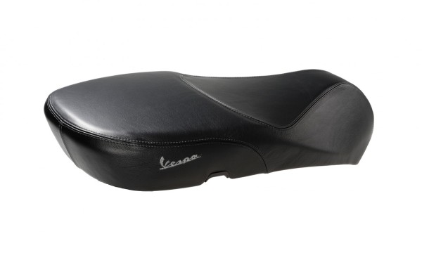 Asiento original Vespa de cuero genuino para Vespa Primavera / Sprint negro
