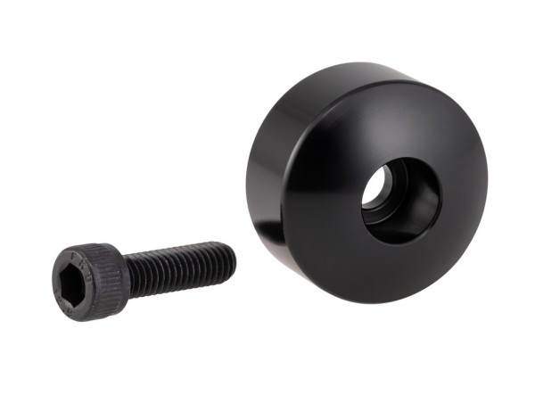 Kit de montaje para retrovisores de extremo de barra sin pesos en los extremos de la barra, negro