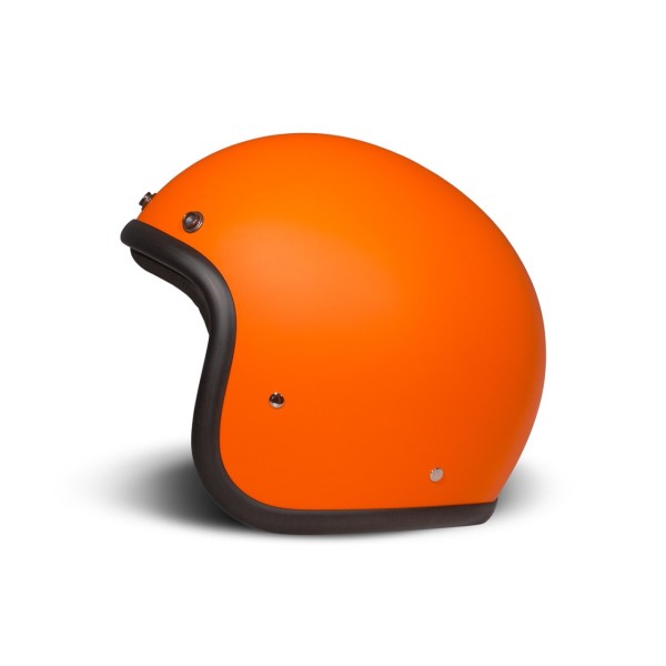 Casco abierto DMD Retro, naranja mate, fibra de vidrio, ECE 22.06