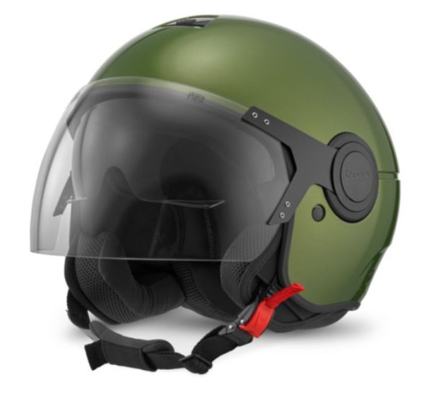 Casco jet Vespa Demi Jet, verde Argentario - M