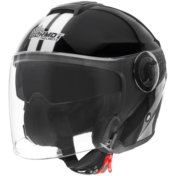 Casco Germot GM 660, blanco/negro