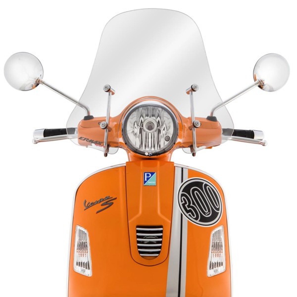 Parabrisas Sportivo para Vespa GTS/​GTS Super/​​GT/​GT L 125-300ccm, media altura, transparente