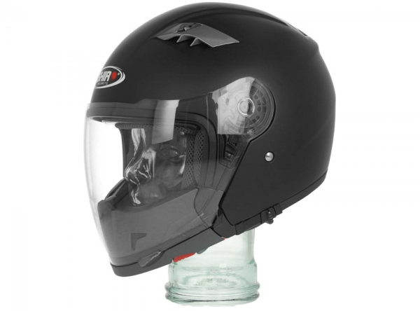 Casco modular Shiro, SH414, sistema, negro mate