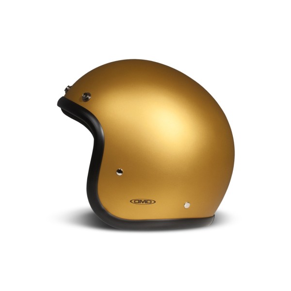 Casco abierto MD Retro, dorado brillante, ocre, fibra de vidrio, ECE 22.06