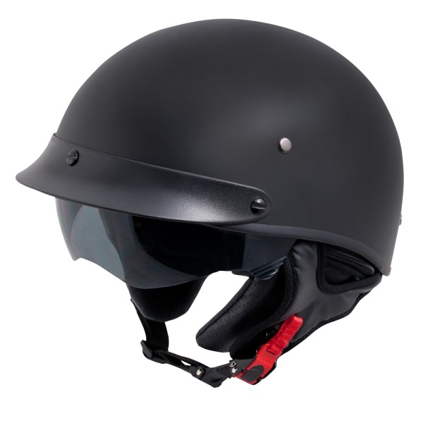 Casco jet Germot GM 20, negro mate, homologado DOT