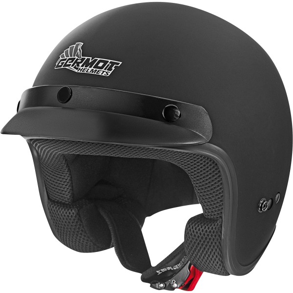 Casco Germot GM 100 Classic, negro mate