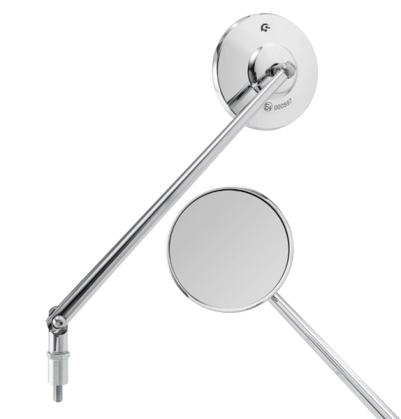 Retrovisor estándar para Vespa, rosca izquierda, cromado