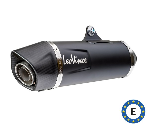 Sistema de escape LeoVince Nero, acero inoxidable, negro, sistema completo, para Vespa 300 GTS Euro 5