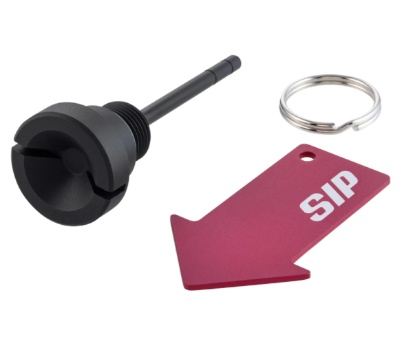 Tapón de llenado de aceite de motor para Vespa GTS Super 125cc 4T LC Euro 3 (09-16), negro mate