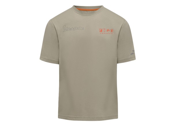 Camiseta Vespa Nomad beige colección DEC