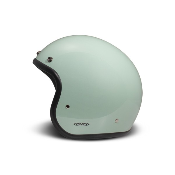 Casco DMD jet Retro, menta, brillante, Lattementa, fibra de vidrio, ECE 22.06