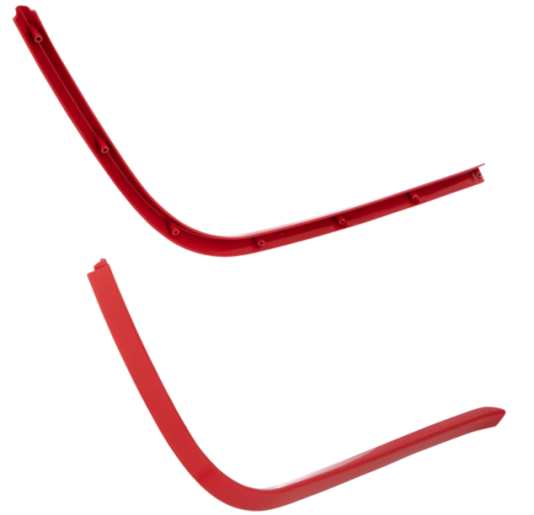 Estribo de tubo mono slot rojo para Vespa Primavera/​Sprint 50-150ccm