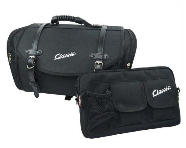 Juego de bolsas Classic para Vespa, negro