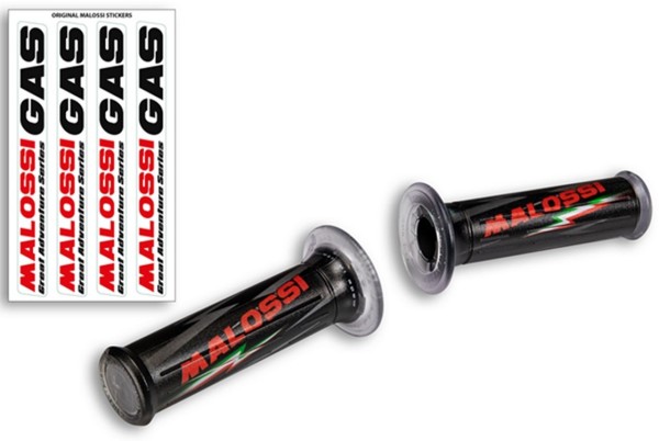 Puños MALOSSI para Vespa GTS/​GTS Super/​GT/​GT L 125-300ccm, negro, sin abertura en el extremo del manillar
