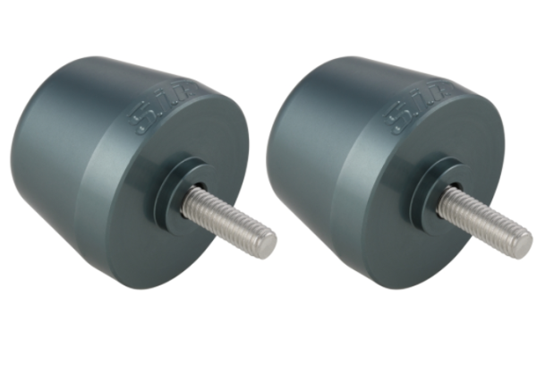 Pesos en los extremos del manillar izquierdo/derecho para Vespa Primavera/​Sprint/​ET/​LX/​LXV/​S, plata mate