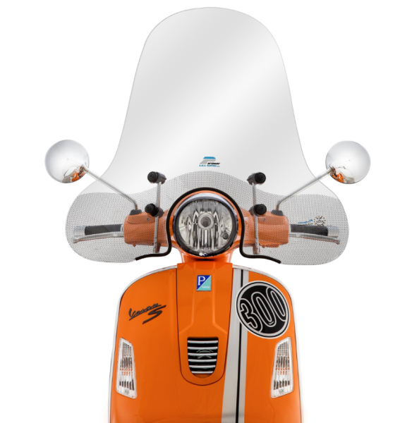 Parabrisas CUPPINI alto para Vespa GTS/GTS Super/GT/GT L 125-300cc, transparente