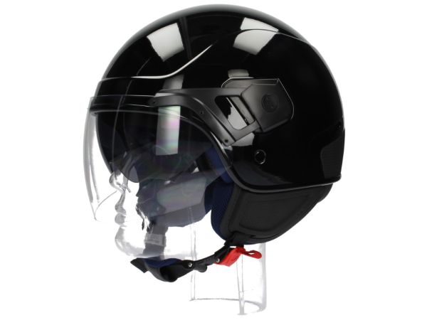 Casco jet Piaggio PJ negro