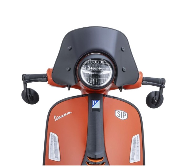 Flyscreen ERMAX Piccolo para Vespa GTS/GTS Super (`23-), negro tintado