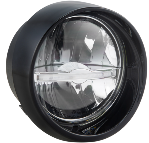 Faro LED para Vespa Primavera 50-150ccm 2T/4T (-'18), negro brillante