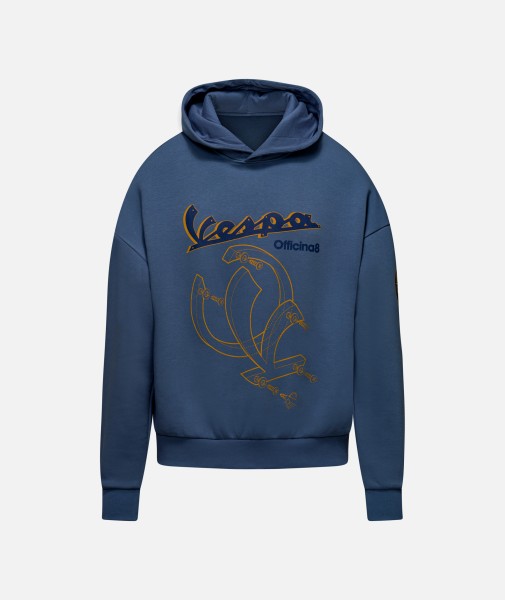 Sudadera Vespa Officina 8 azul