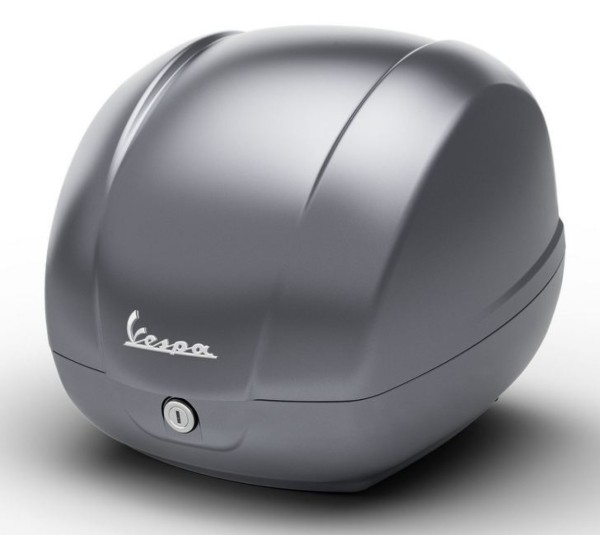 Baúl original 36L para Vespa GTS 125/310 y GTV 310 - gris / titanio / 707/C