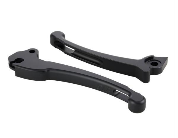 Juego maneta deportiva embrague/freno para Vespa PX 125-200ccm, HBZ Grimeca, derecha/izquierda, negro mate