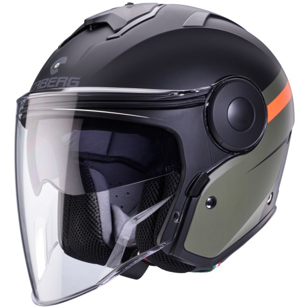 Casco Caberg Soho Zephyr mate-negro/verde-naranja
