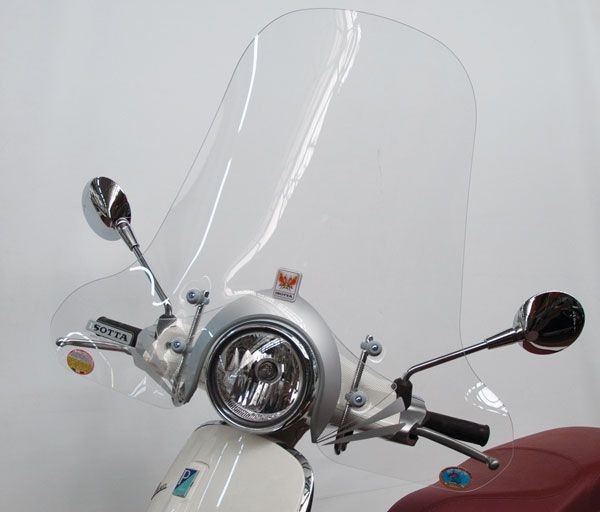 Mittelhohes Windschild klar für Vespa Primavera (13-24)