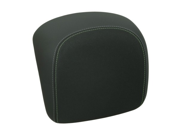 Respaldo original para el baúl de la Vespa GTS/GTV - negro, con costura verde