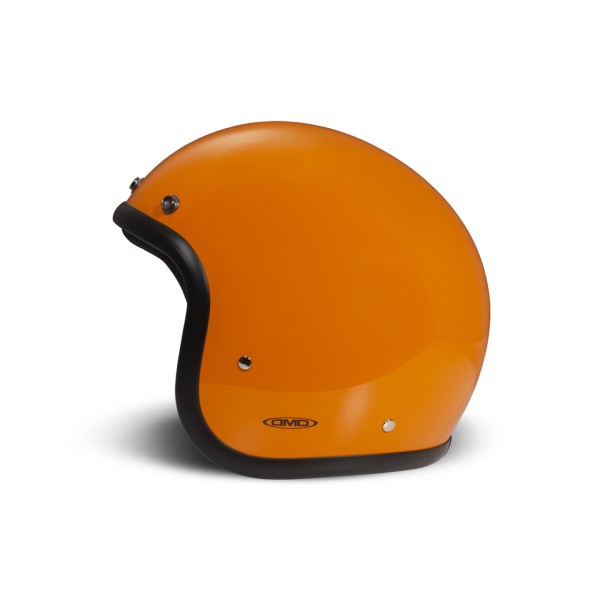Casco abierto DMD Retro, naranja brillante, fibra de vidrio, ECE 22.06