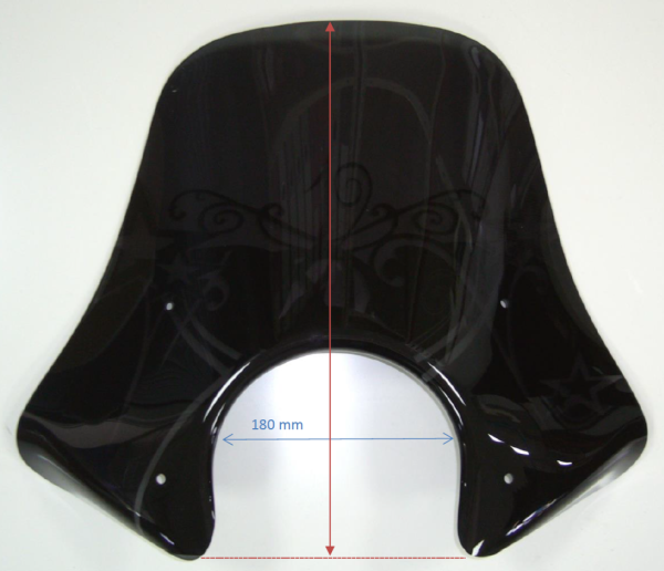 Parabrisas ERMAX Sport H 450 mm para Vespa GTS/GTS Super/GT L (-22), transparente