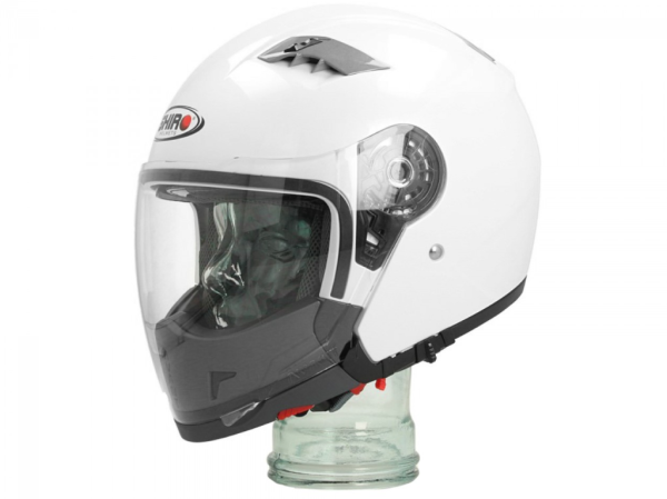 Casco modular Shiro, SH414, system, blanco