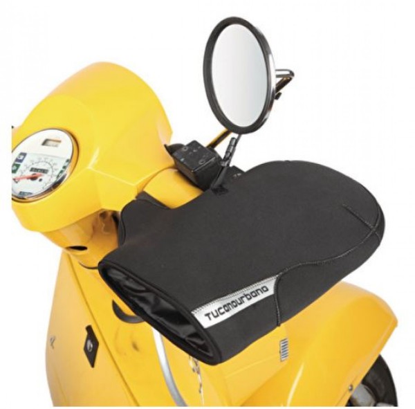 Fundas de manillar, para Vespa LX, S, LXV, PX, PK, ET2 y ET4 con barra protectora, negro Tucano Urbano