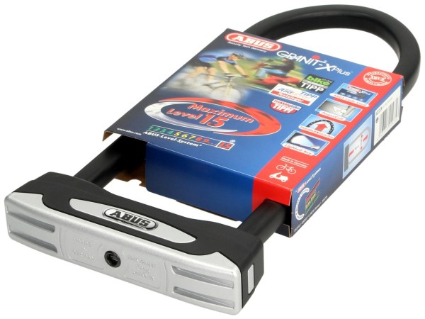 ABUS U-lock 230x108 Granit X-Plus 54 para moto, scooter y Vespa