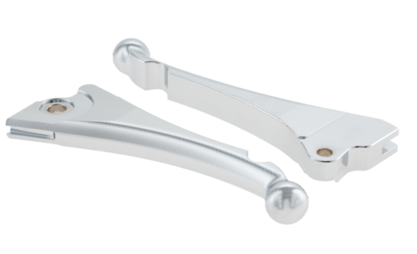 Palanca sport set freno "Shorty 3D" izquierda/derecha para Vespa LX/​LXV/​S/​Primavera/​Sprint, cromada
